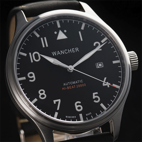 ◇○【WANCHER flugel】ハイビート28800 日本製ムーブメントドイツ空軍