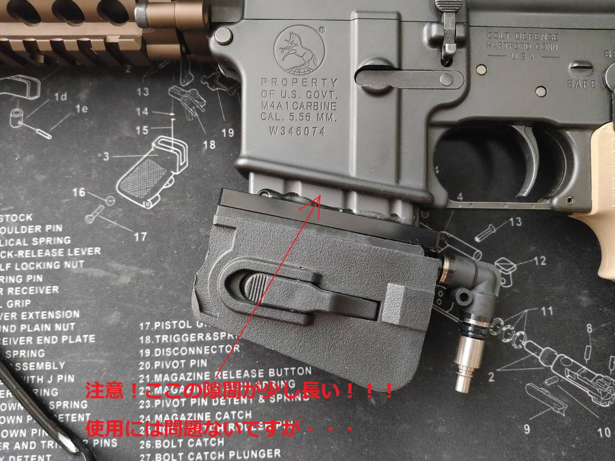 動画有】マルイ製 ガスブローバックライフル用 外部ソースアダプター