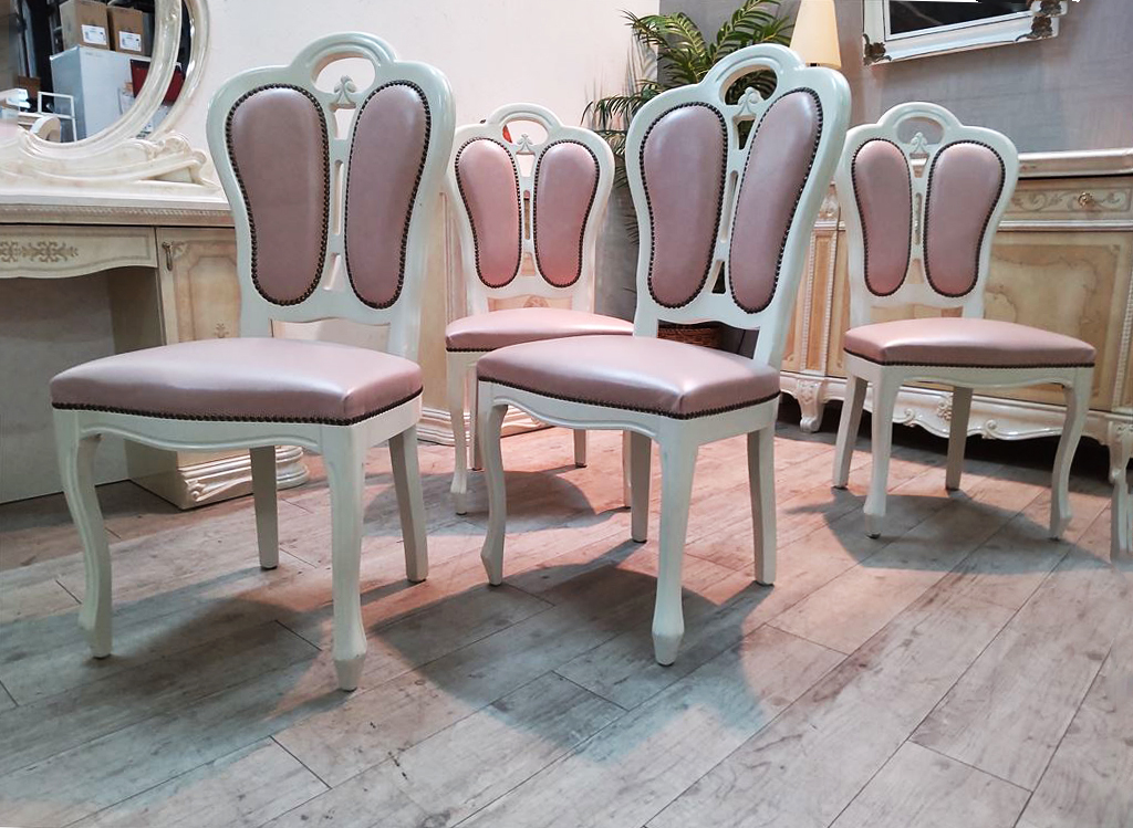 優美!サルタレッリ Amalfi 高級ダイニングチェア4脚セット 約18万円