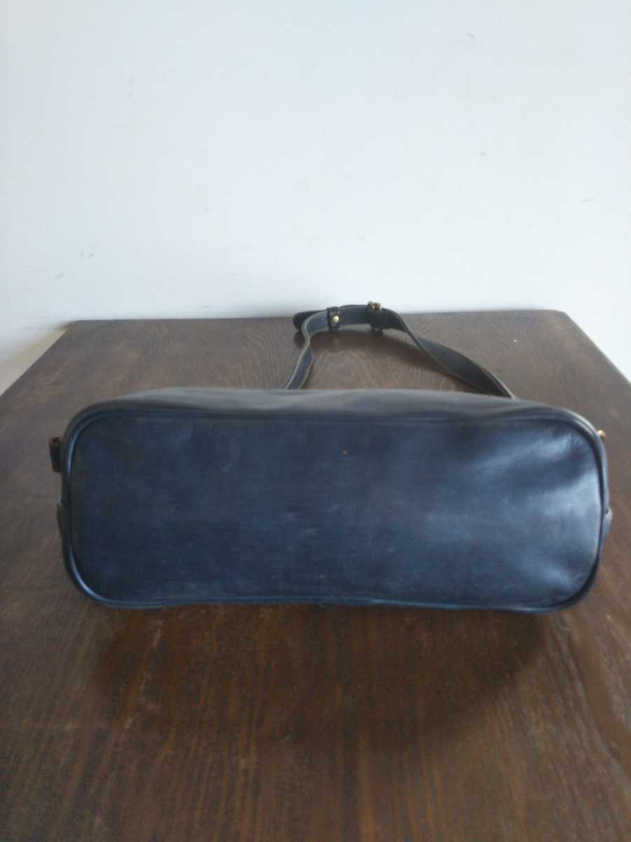 最高級! Y2LEATHER 馬革 HORSE HIDE ホースハイド オールレザー ショルダーバッグ ボディバッグ インディゴブルー 上質レザー 本革バッグ_画像4