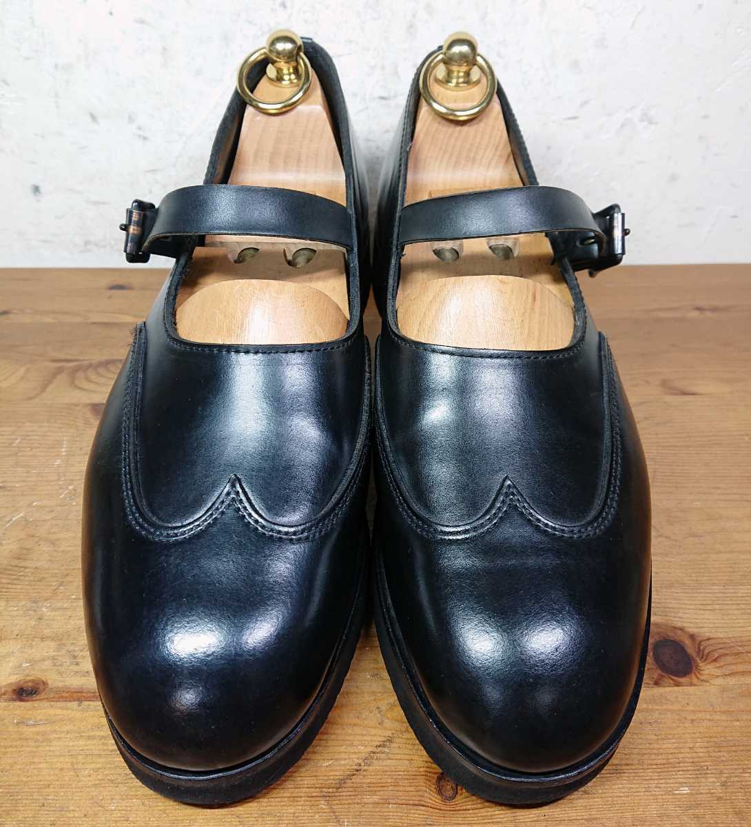 [ прекрасный товар ] сделано в Японии Needles/ Needles темно-бордовый bare- обувь кожа сандалии 5 23cm соответствующий черный nepenthes/foot the coacher