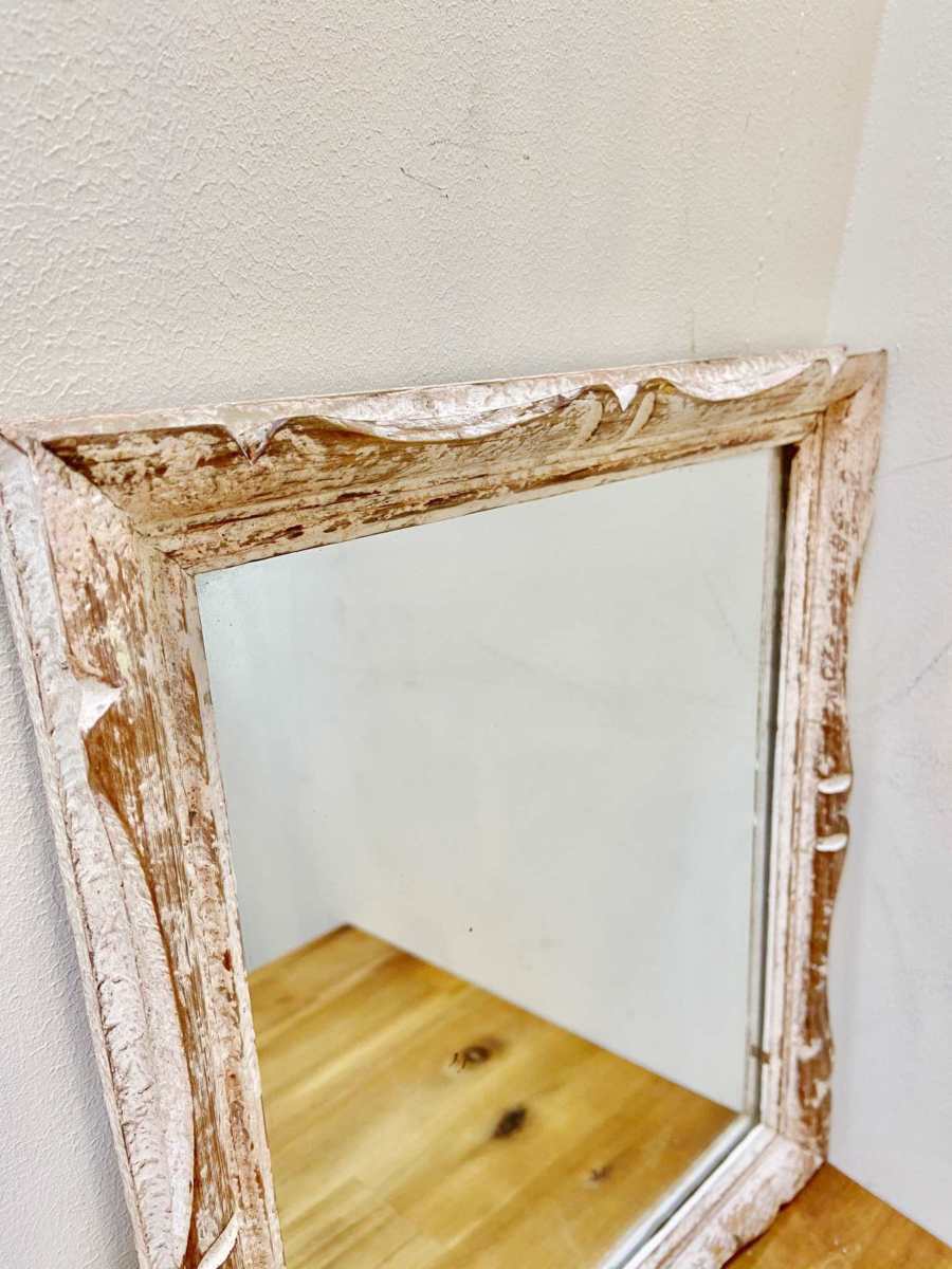 壁掛けミラー 鏡 アンティーク調 インテリア ヴィンテージ 壁掛け式 
