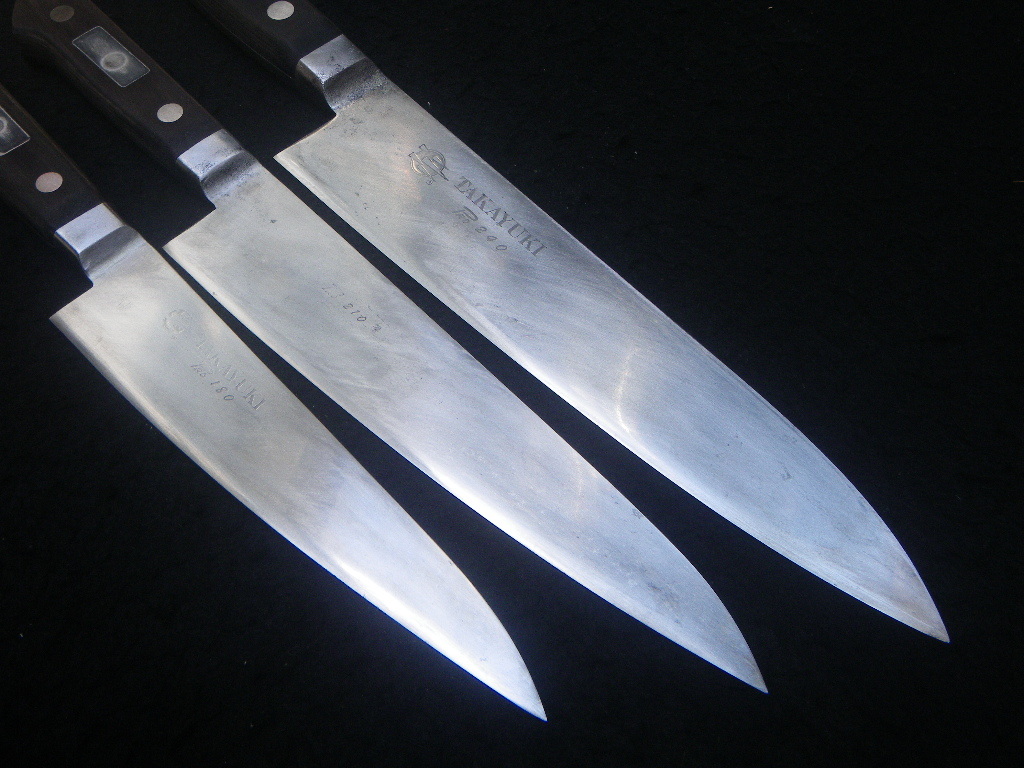 SAKAI TAKAYUKI Pro 牛刀 3本 237㎜ 210㎜ 177㎜ 堺孝行 プロ シェフナイフ 超日本鋼 日本製 Japanese chefknifeの画像7