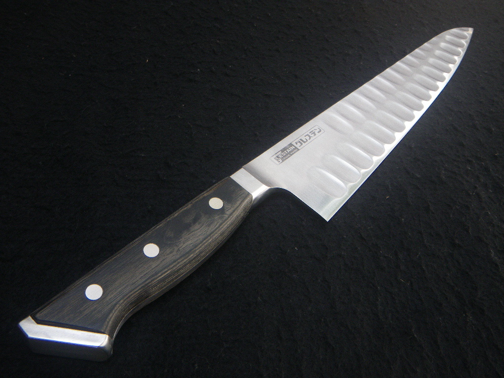 9 size blade length 275. meat cleaver kitchen knife one side dimple processing shef knife total length 413. made in Japan book@ job for cooking person Japan chefknife