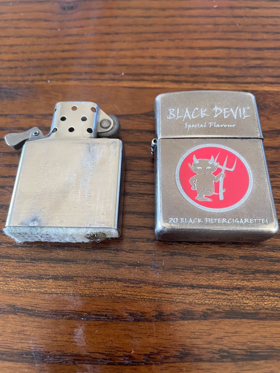 ZIPPO ブラックデビル　ブラックチタン　廃盤品　