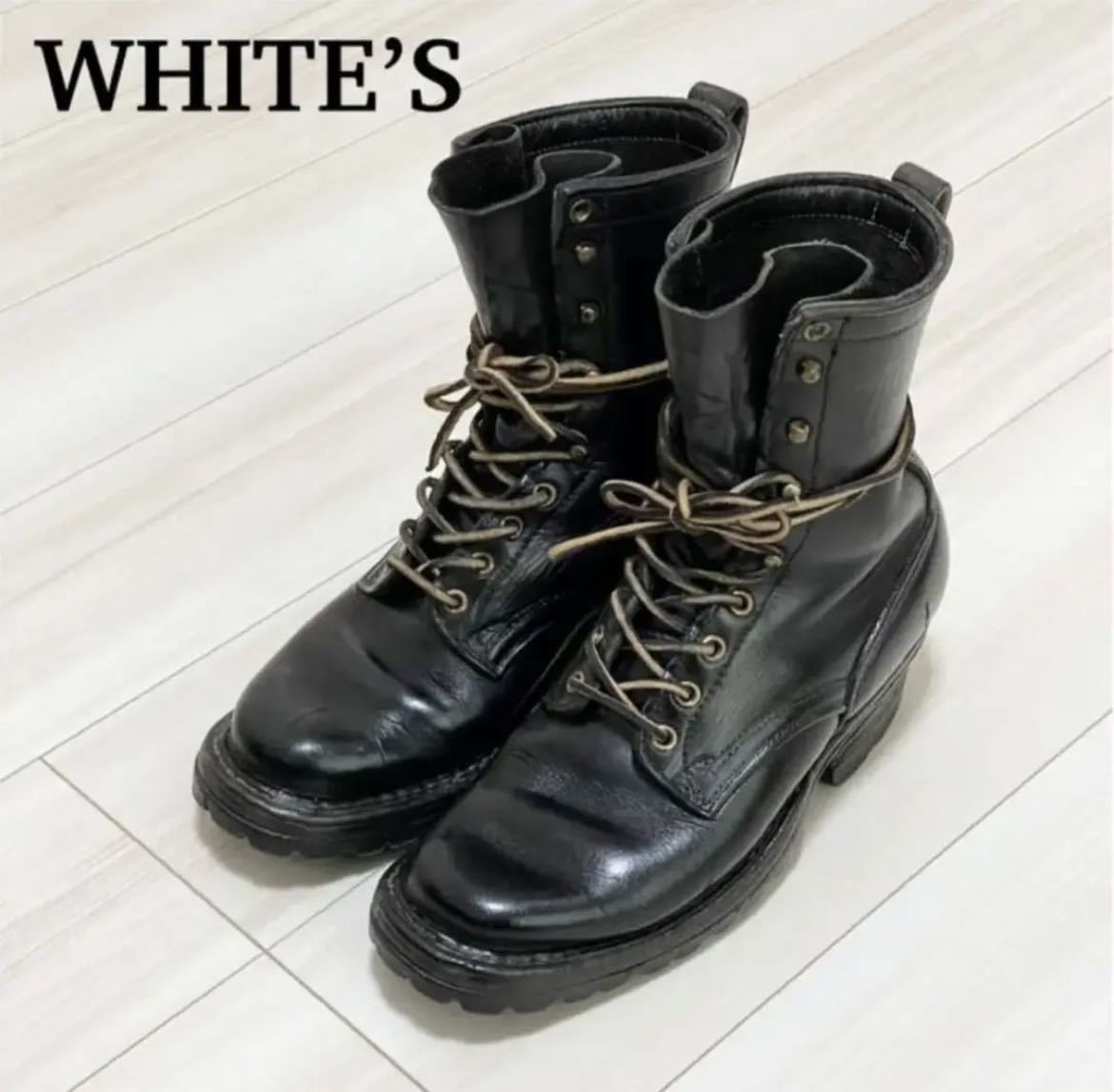☆WHITE'S ホワイツ スモークジャンパー ブーツ ブラック25.5cm 即決