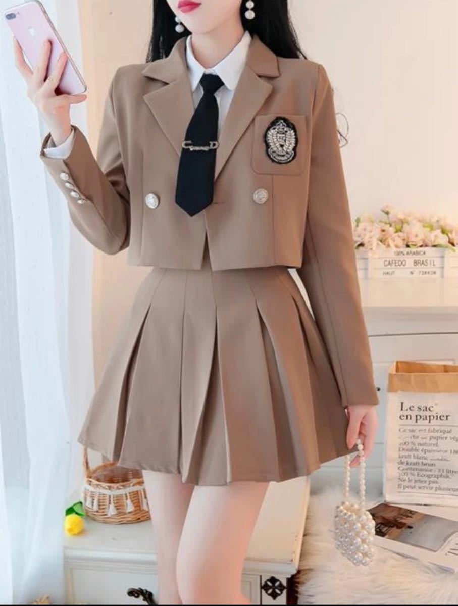 新品未使用 韓国制服 制服 ジャケット セットアップ