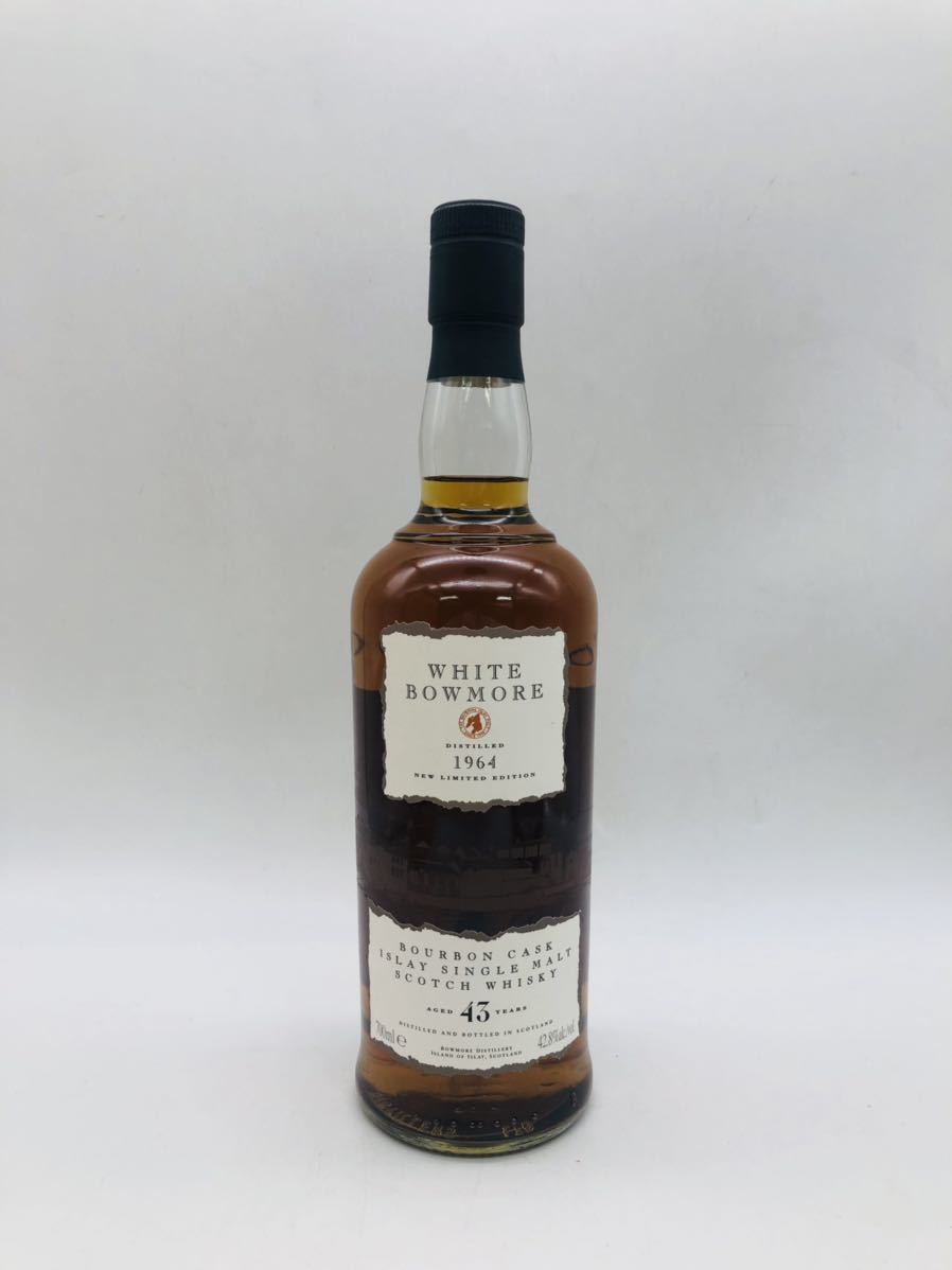 【未開栓】WHITE BOWMORE ホワイトボウモア1964 43年 レア 限定品732本限定 700ml 43% スコッチウイスキー 木箱 希少 A208_画像2