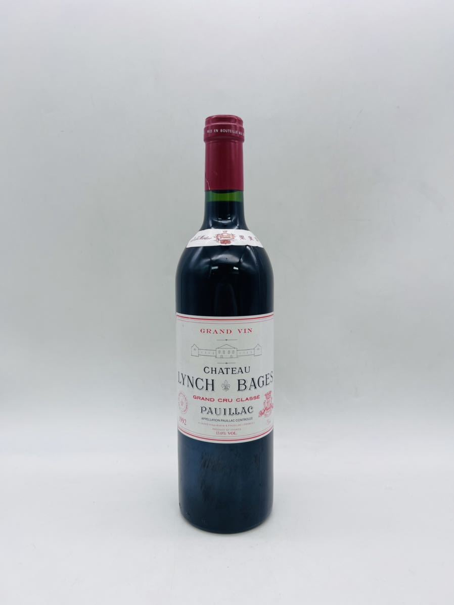 未開栓】chteau Lynch bages ランシュバージュ フランス ワイン 1992年 750ml 13% A63 