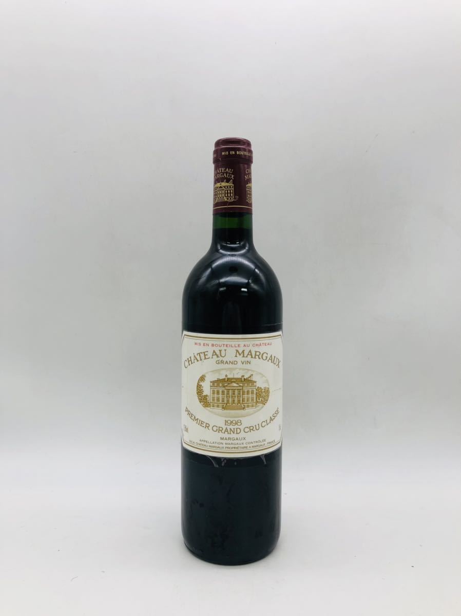 【未開栓】CHATEAU MARGAUX シャトー・マルゴー 1998 750ml 14%未満 ボルドー マルゴー 果実酒※ラベル汚れて WI0239_画像1