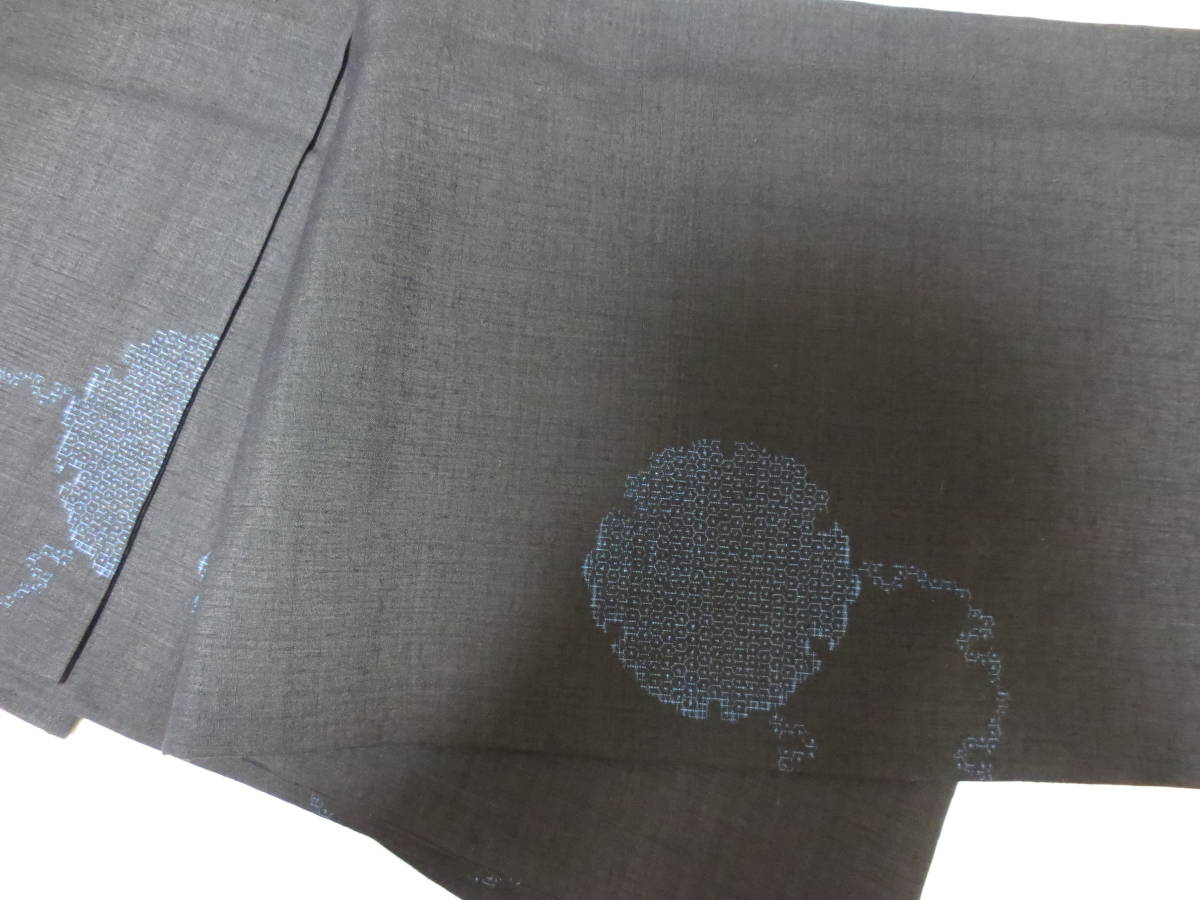本場結城紬【結】証紙◇八十亀甲・雪輪文・濃紺◇美品! | sweatreno.com