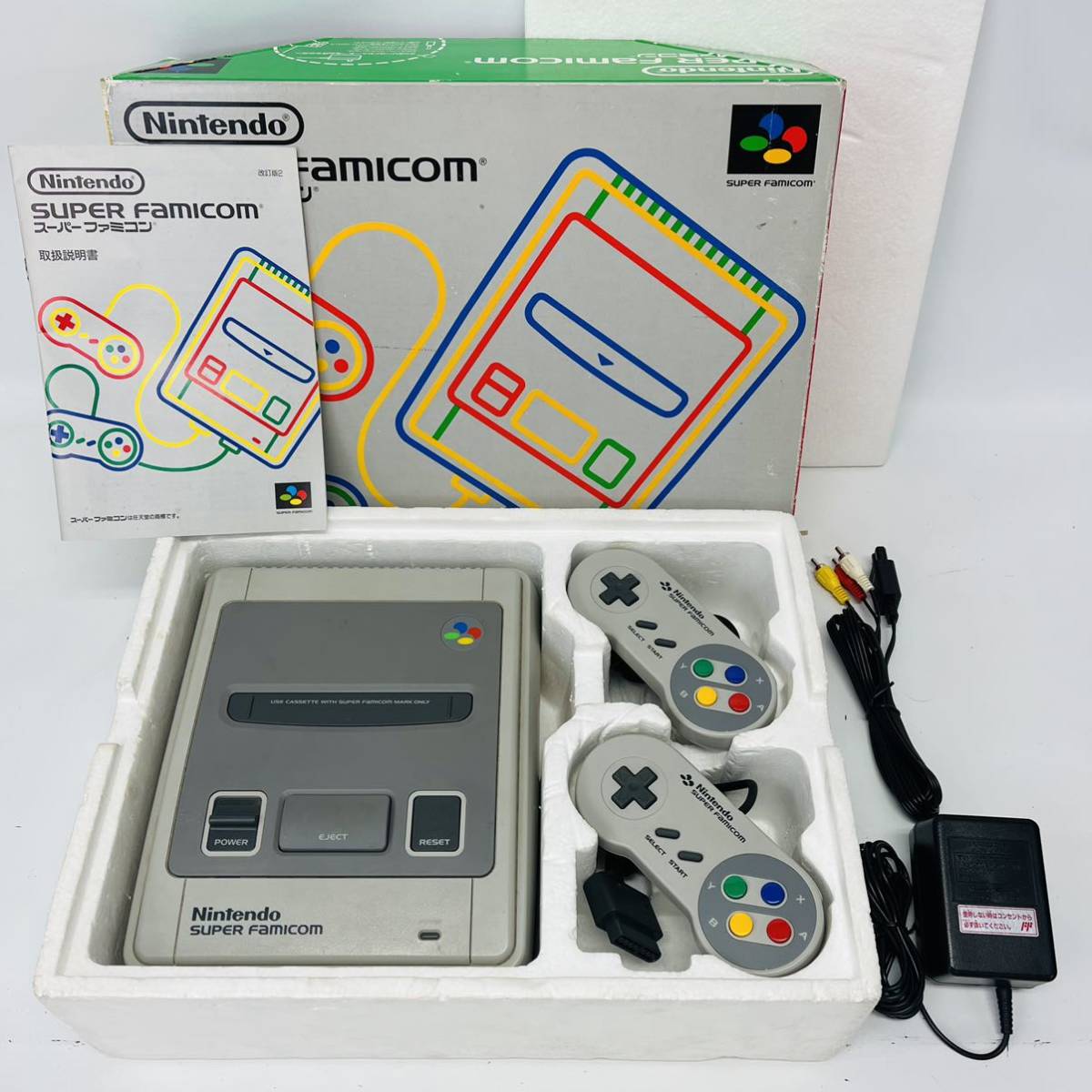 日本最大級 任天堂 Nintendo スーパーファミコン SFC 外箱 説明書 のみ 美品