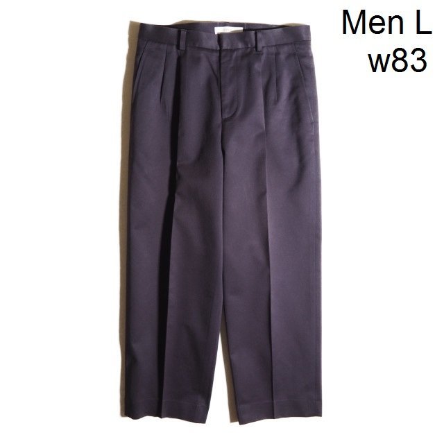 K1712P ▽seya. セヤ▽ polished cotton wool pants コットン ウール 2