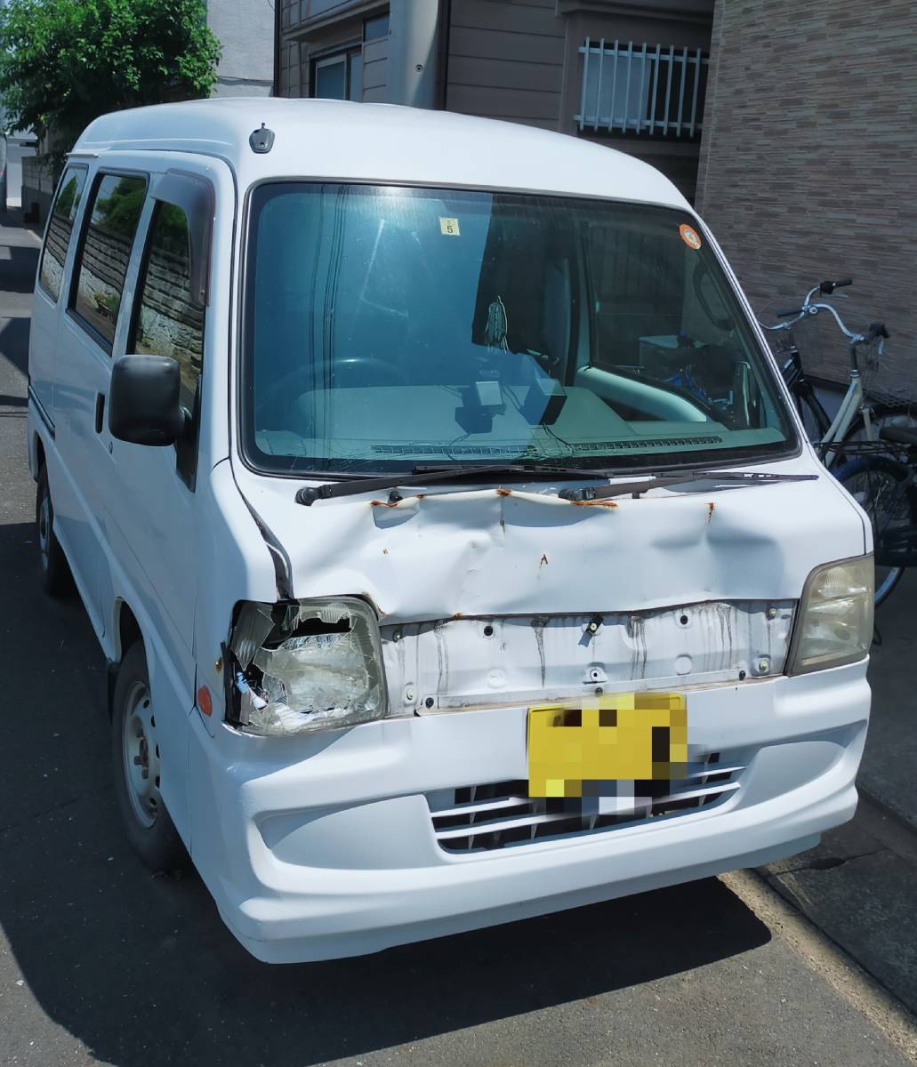 事故車/エンジンOK】車検令和5年5月迄 平成21年式 スバル サンバーバン