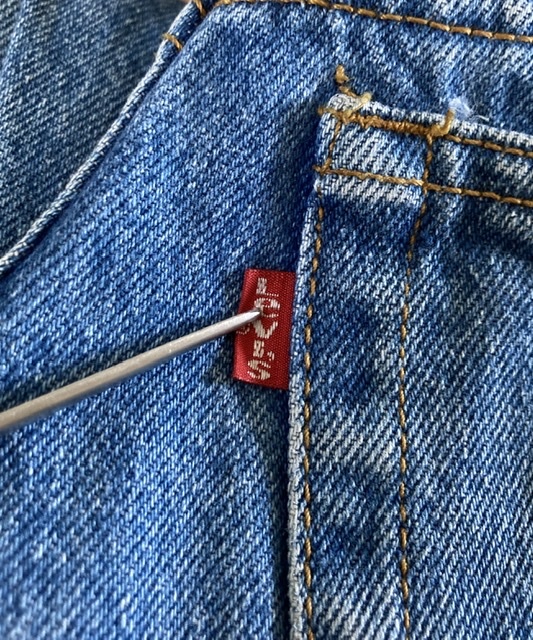 美色☆ 80's VINTAGE USA製 Levi's リーバイス 505 内股シングル デニムパンツ 845刻印 ヴィンテージ 古着 87年製_画像2