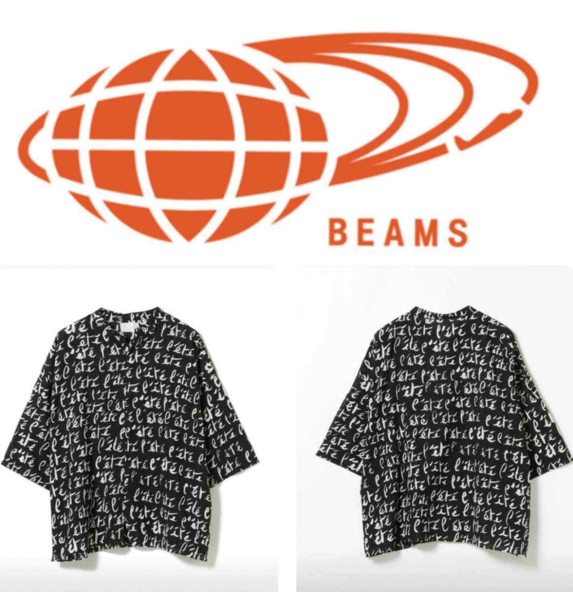 新品 mii × International Gallery BEAMS /ビームス 別注 L´ETE カフタンシャツ カラー：19、BLACK サイズ：M 定価￥24，200 (税込)
