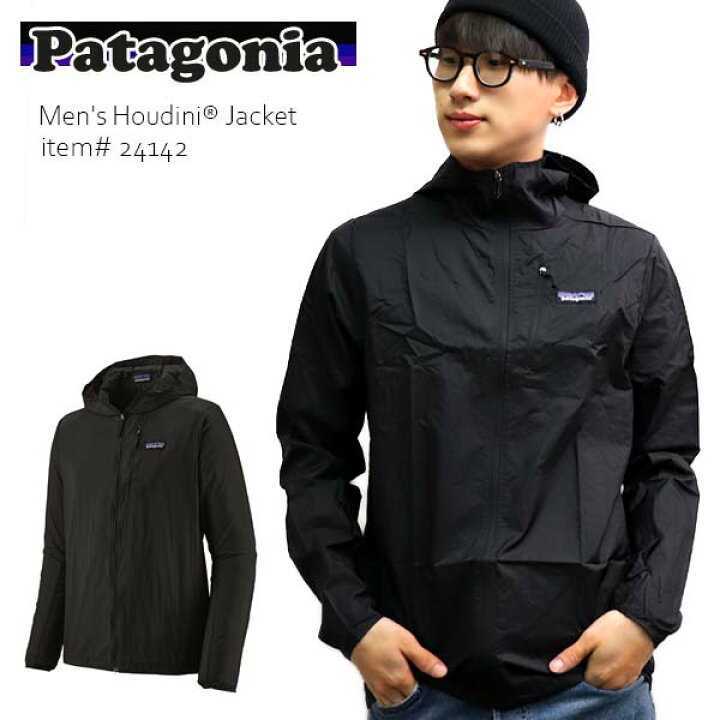  новый товар стандартный L размер patagonia Houdini Jacket Patagonia f-tini* жакет f-ti внешний мужской 24142 BLK/Black