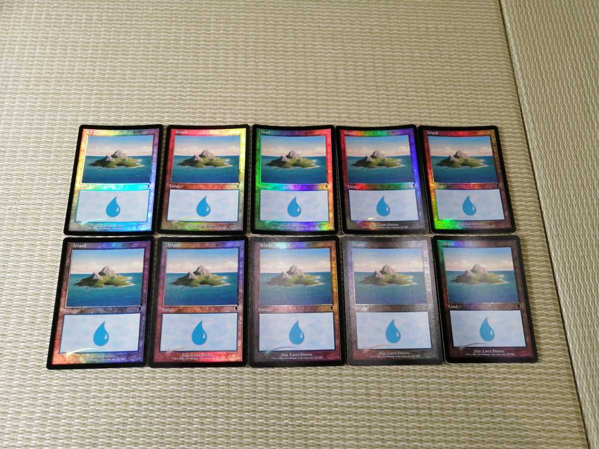 MTG 【EN】【Foil】《島/Island》(337)[ODY] 土地 10枚_画像1