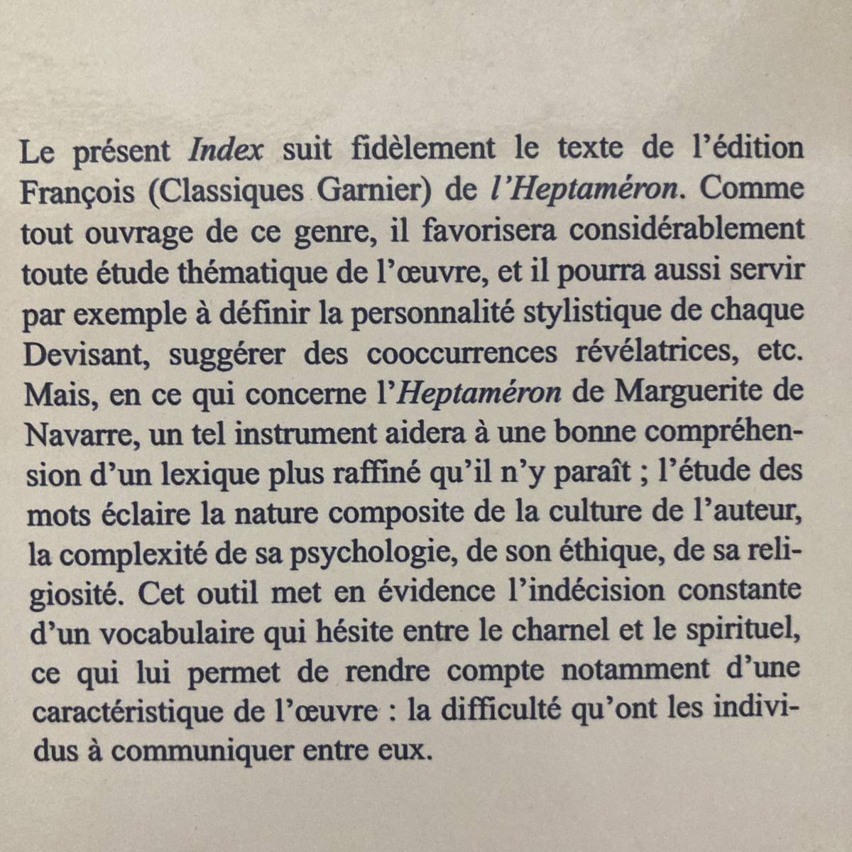 【仏語洋書】『エプタメロン』索引 L’HEPTAMERON INDEX / Guy Demerson, Gilles Proust（編）_画像2