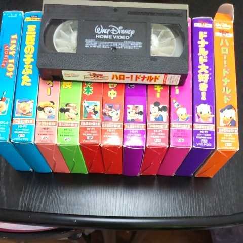  Disney VHS видео 1 1 шт. Hi-Fi цвет Mickey. Jack . бобы. дерево Дональд. .... день рождения три шт. ...TINY TOY прочее 