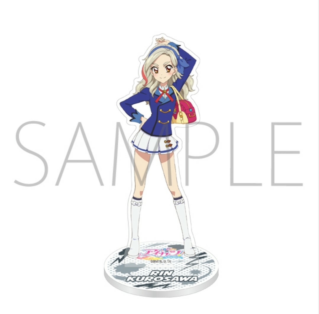  Aikatsu! series Aikatsu m- Bick anime ito limitation acrylic fiber stand axe ta Aikatsu . black .. uniform 