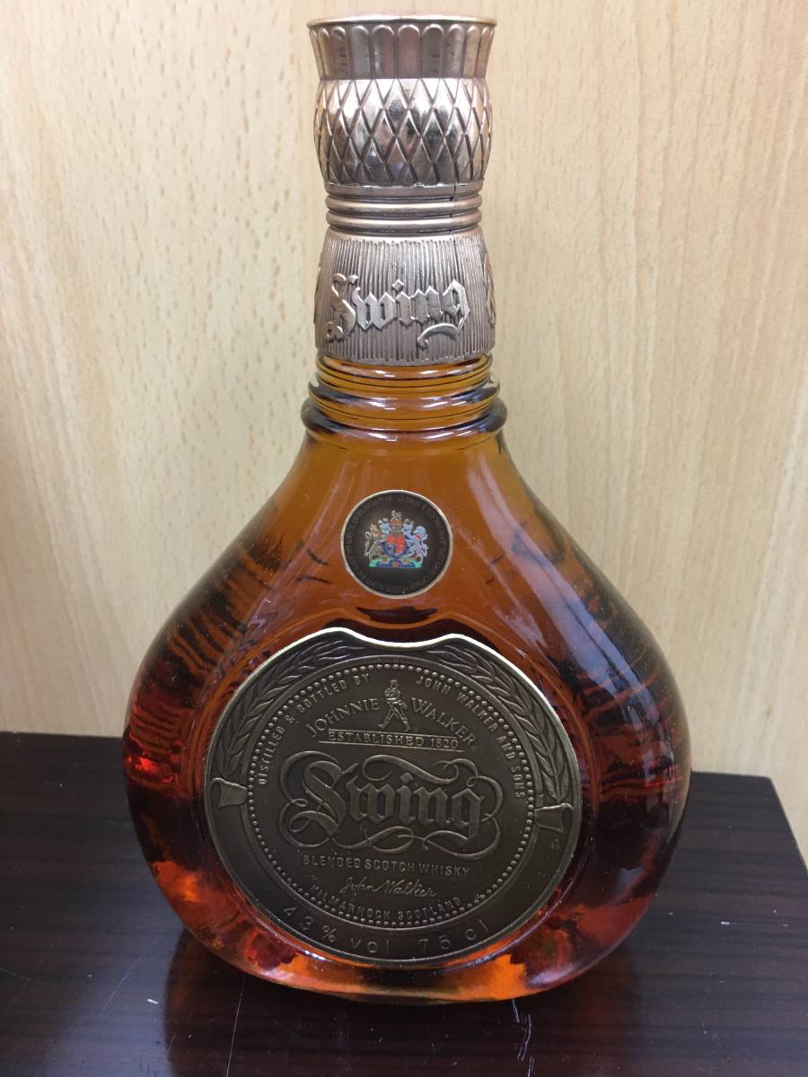 1円〜【未開栓・古酒】ジョニーウォーカーSwingスイング 750ml 箱付_画像3