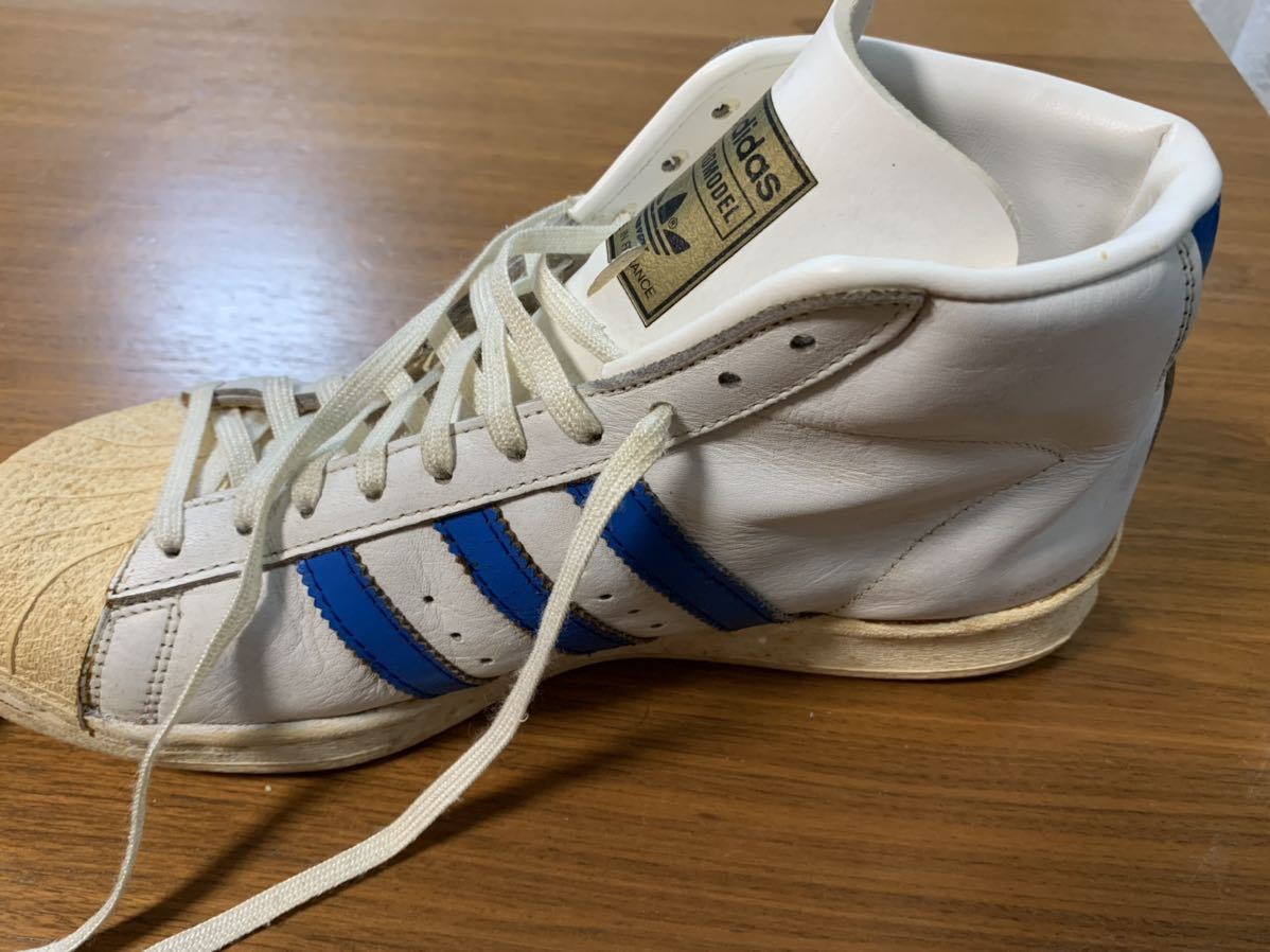 ☆国内最安値に挑戦☆ 80s adidas SUPERSTAR PRO MODEL 金ベロ 29.5