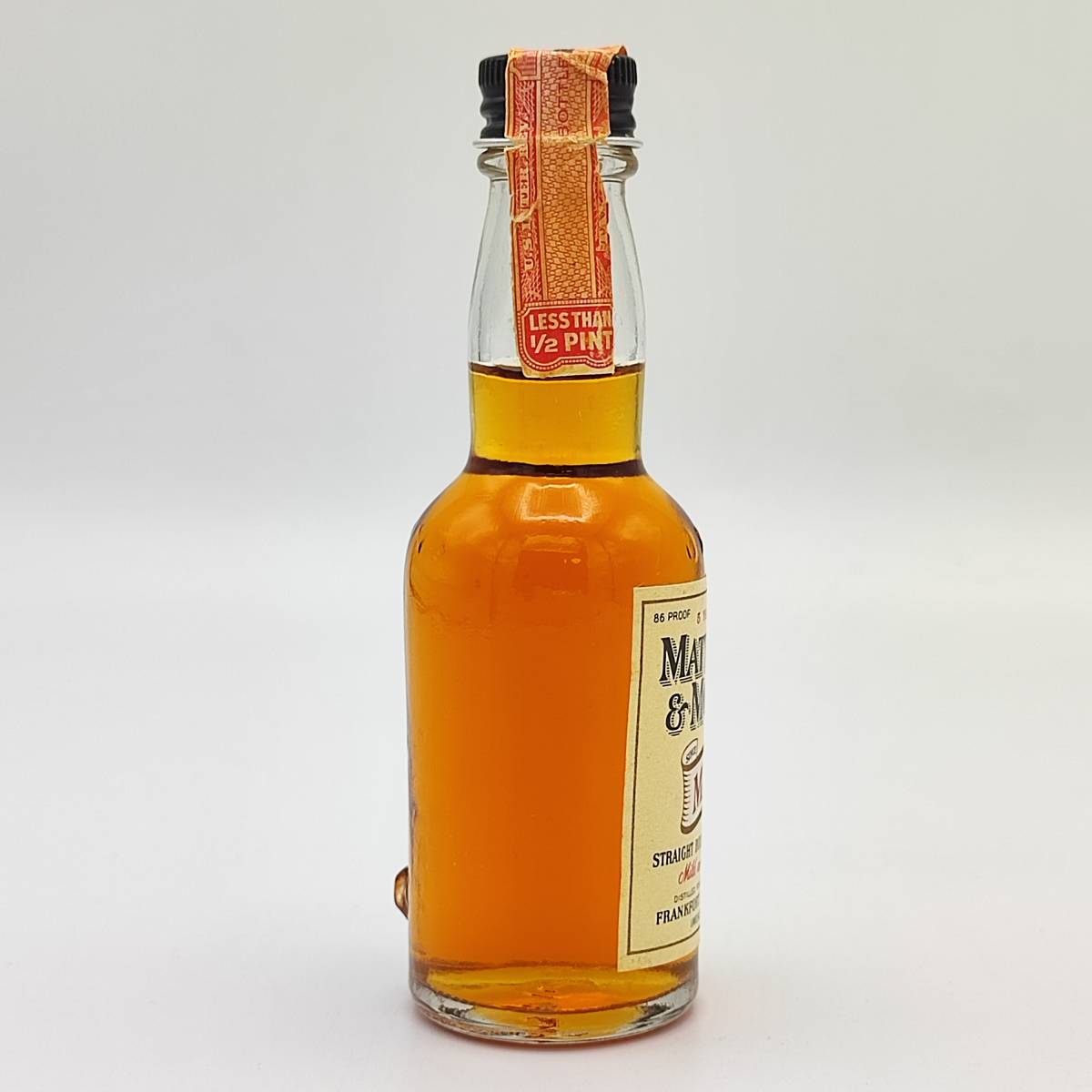 【全国送料無料】MATTINGLY & MOORE 5years old STRAIGHT BOURBON WHISKEY　43度　1/10PINT＝約47ml