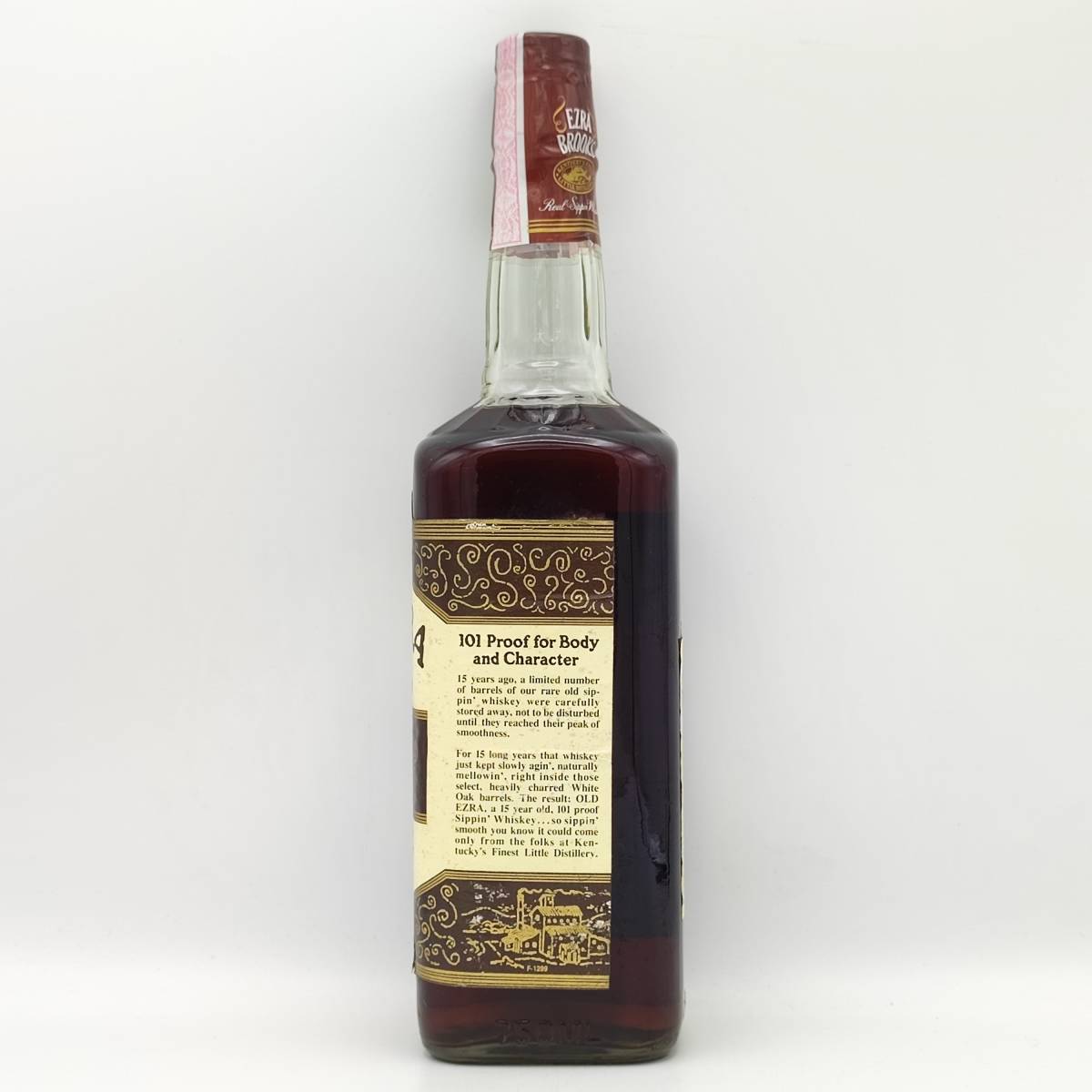 【全国送料無料】OLD EZRA 15years old GENUINE SOUR MASH Kentucky Straight Bourbon Whiskey 50.5度 750ml【廣屋インターナショナル】の画像2