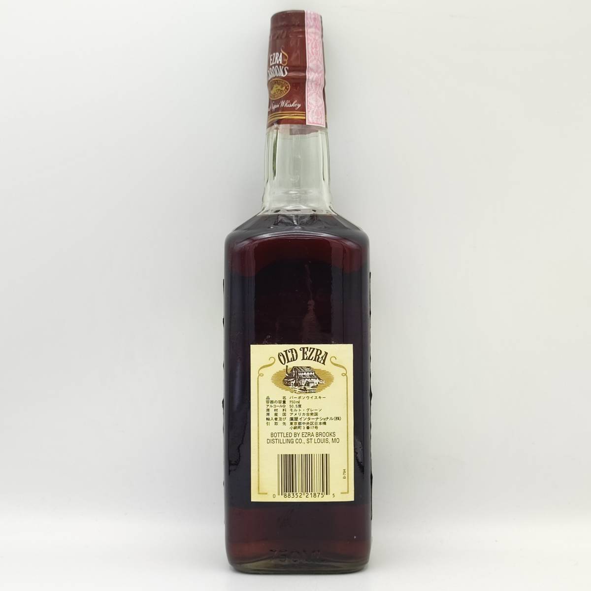 【全国送料無料】OLD EZRA 15years old GENUINE SOUR MASH Kentucky Straight Bourbon Whiskey 50.5度 750ml【廣屋インターナショナル】の画像3