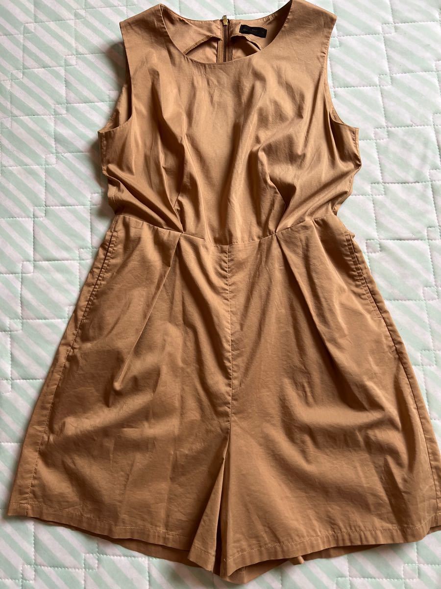 N44)apart by lowryS アースカラー系 可愛いサロペット オールインワン長目の背面ファスナー ショートパンツ|PayPayフリマ 美品 apart by lowrys タック レイヤード オールインワン 白 L