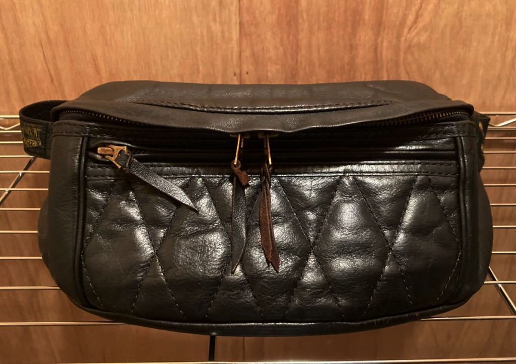 ウエストライドボディバッグ馬革ホースハイド鞄ホースレザー ウエストバッグ本革レザーバッグ茶芯ブラック黒ライディングバッグ