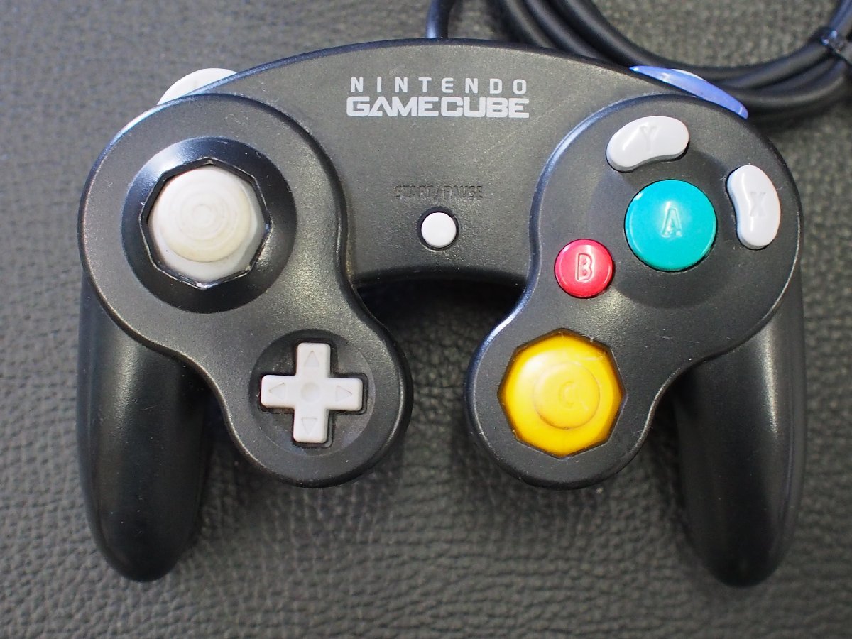  used nintendo Nintendo Game Cube GAMECUBE game controller analogue game pad black pattern number : DOL-003 control No.20488