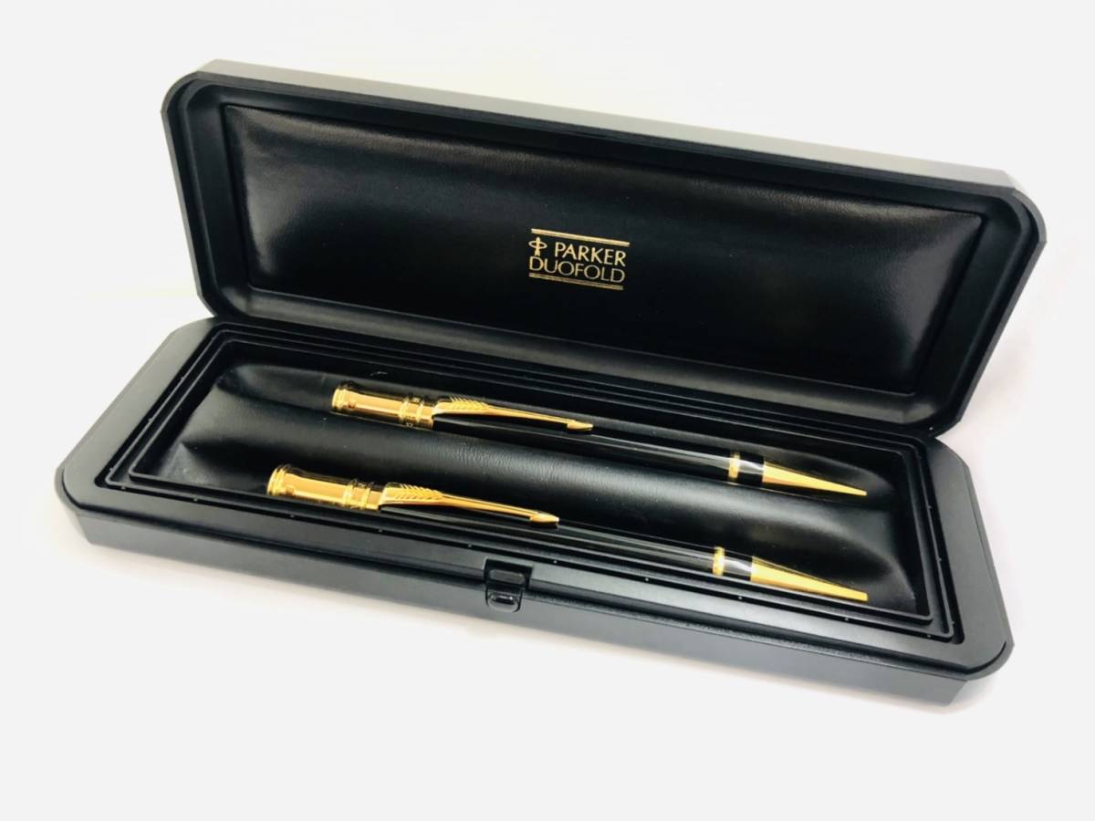 文具〉パーカー PARKER デュオフォールド Duofold ボールペン シャープ