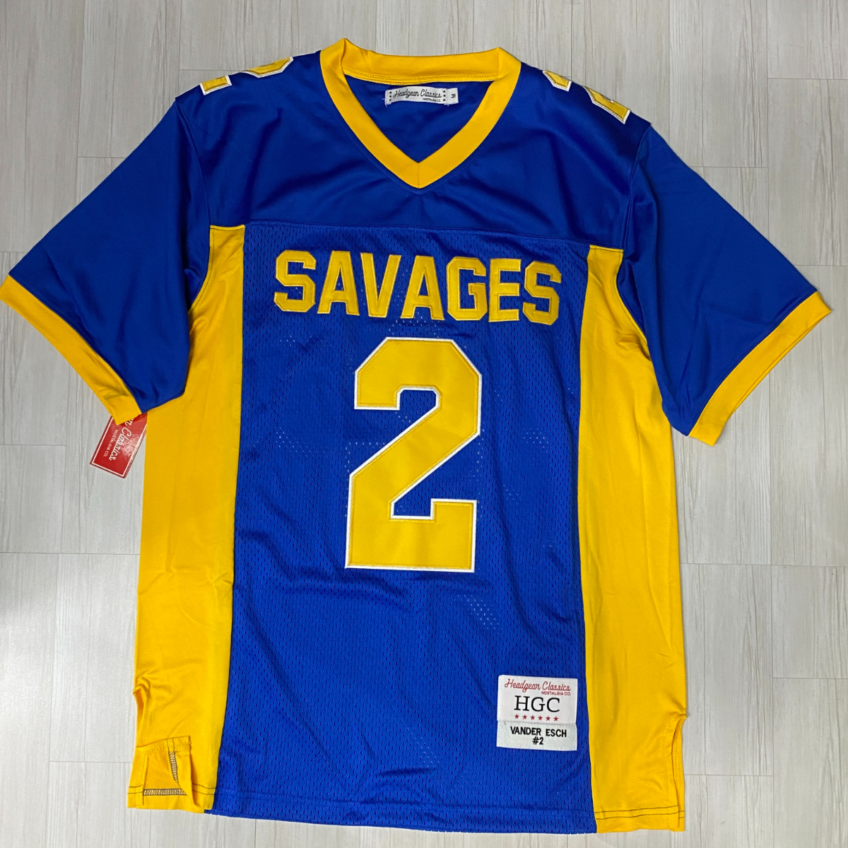 USA限定 【L】 Headgear Classics ヘッドギアクラシックス 復刻 Vander ヴァンデル エッシュ HS フットボールジャージ SAVAGES (HGC28) NFL_画像1