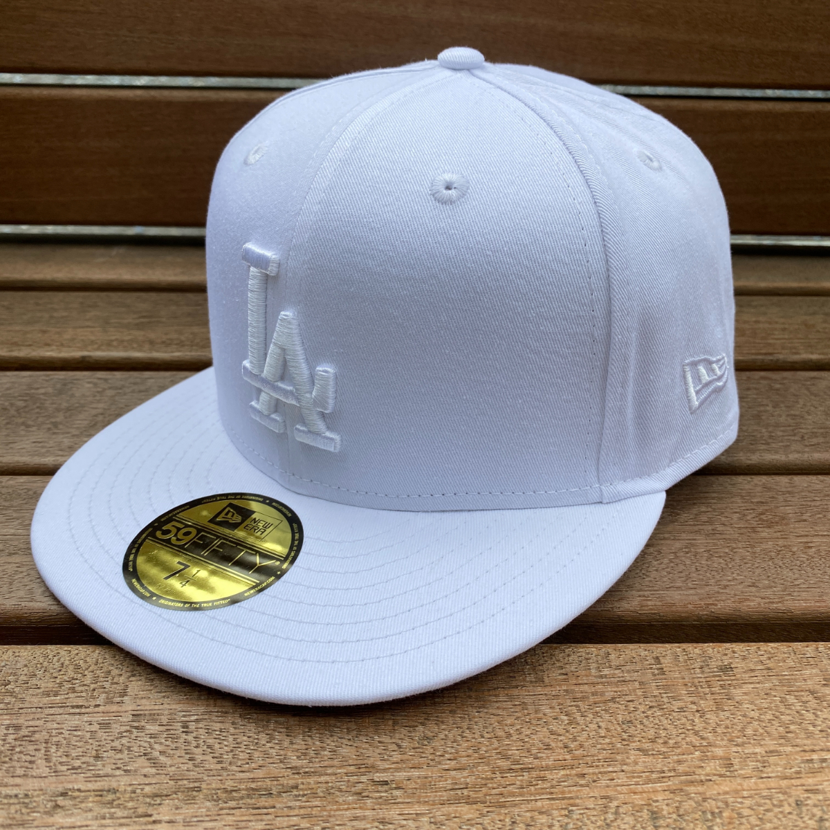 USA正規品 【7.1/8】 NEWERA ニューエラ MLB ロサンゼルス ドジャース LA Dodgers 特別色 ソリッドホワイト 白 59FIFTY メジャーリーグ_画像2