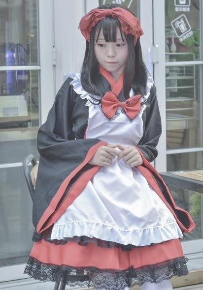 LYW1055★い レディース　ハロウィン コスプレ 巫女　衣装 仮装 コスチューム 変装 ロリータ　ワンピース_画像3