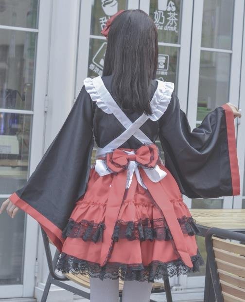 LYW1055★い レディース　ハロウィン コスプレ 巫女　衣装 仮装 コスチューム 変装 ロリータ　ワンピース_画像5