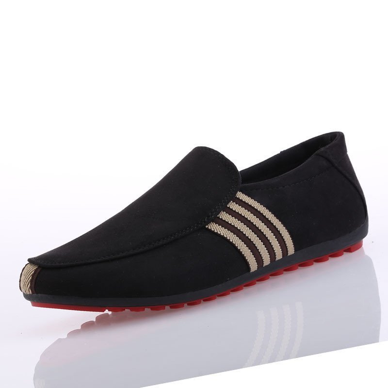 cjx723* Loafer мужской обувь легкий обувь для вождения туфли без застежки бизнес переключатель Oniikei стиль модный весна осень черный 26.5cm