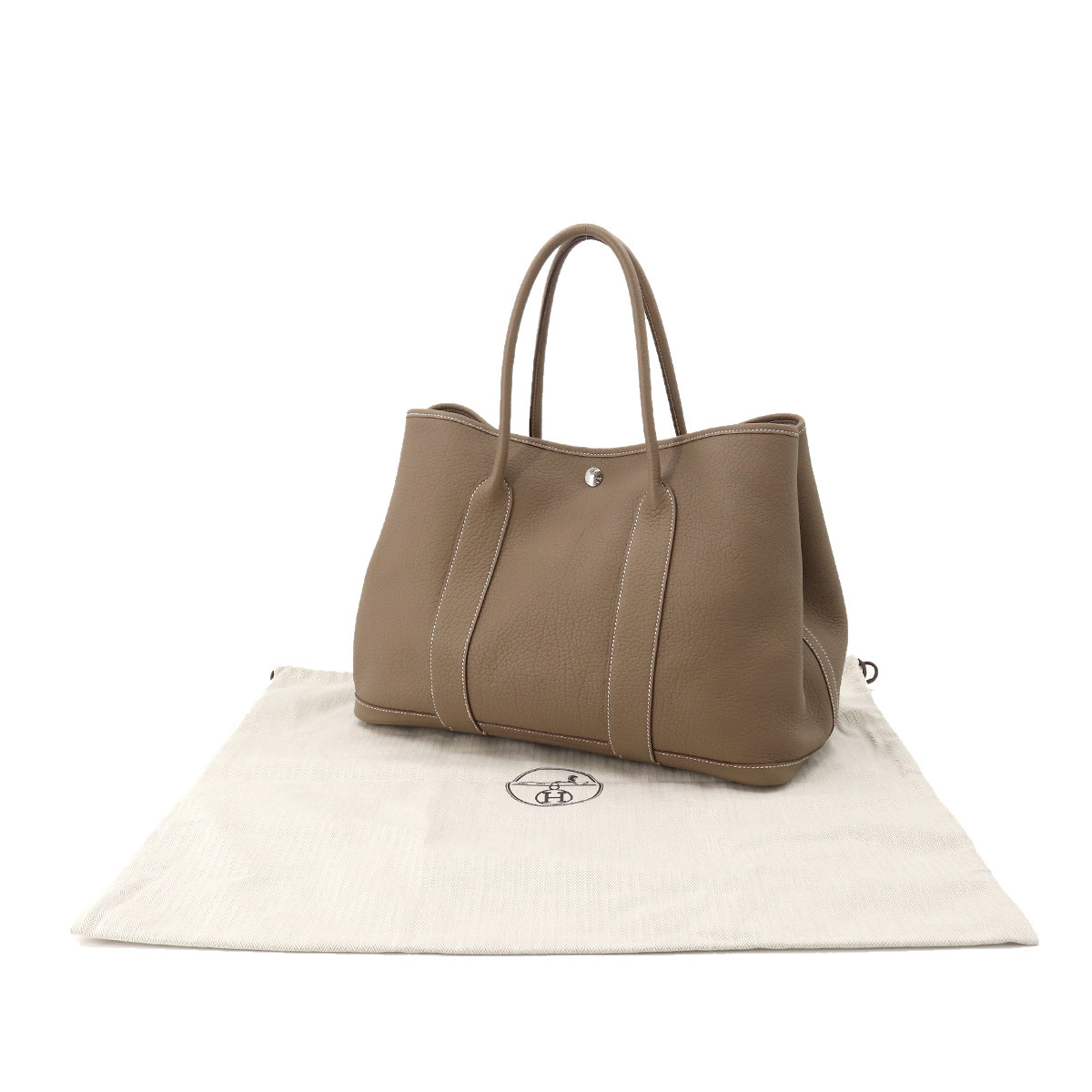 エルメス HERMES ガーデンパーティPM エトゥープ ハンドバッグ トート