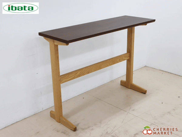 ◆短期展示品◆ 飛騨家具 ibata interiorイバタ インテリア Sign サイン カウンターテーブル ウォールナット×オーク 13万