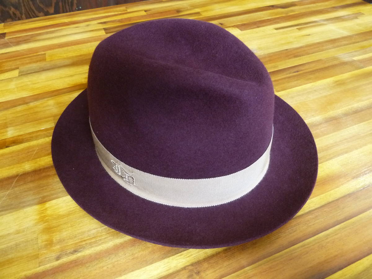 【新品】JUVENILE DELINQUENT ジュベナイルデリンクエント センタークリースハット ワイン