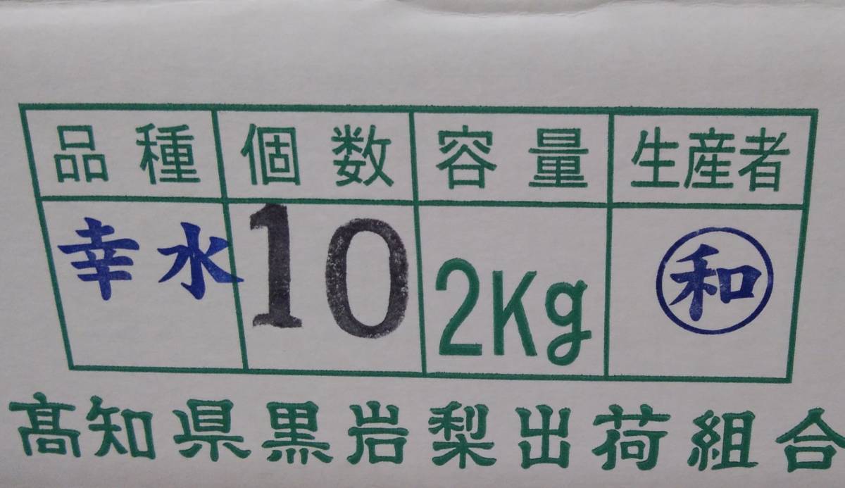 ～1円から～〈高知県黒岩産〉幸水梨　　7～10玉　約２kg　 ■　_画像9