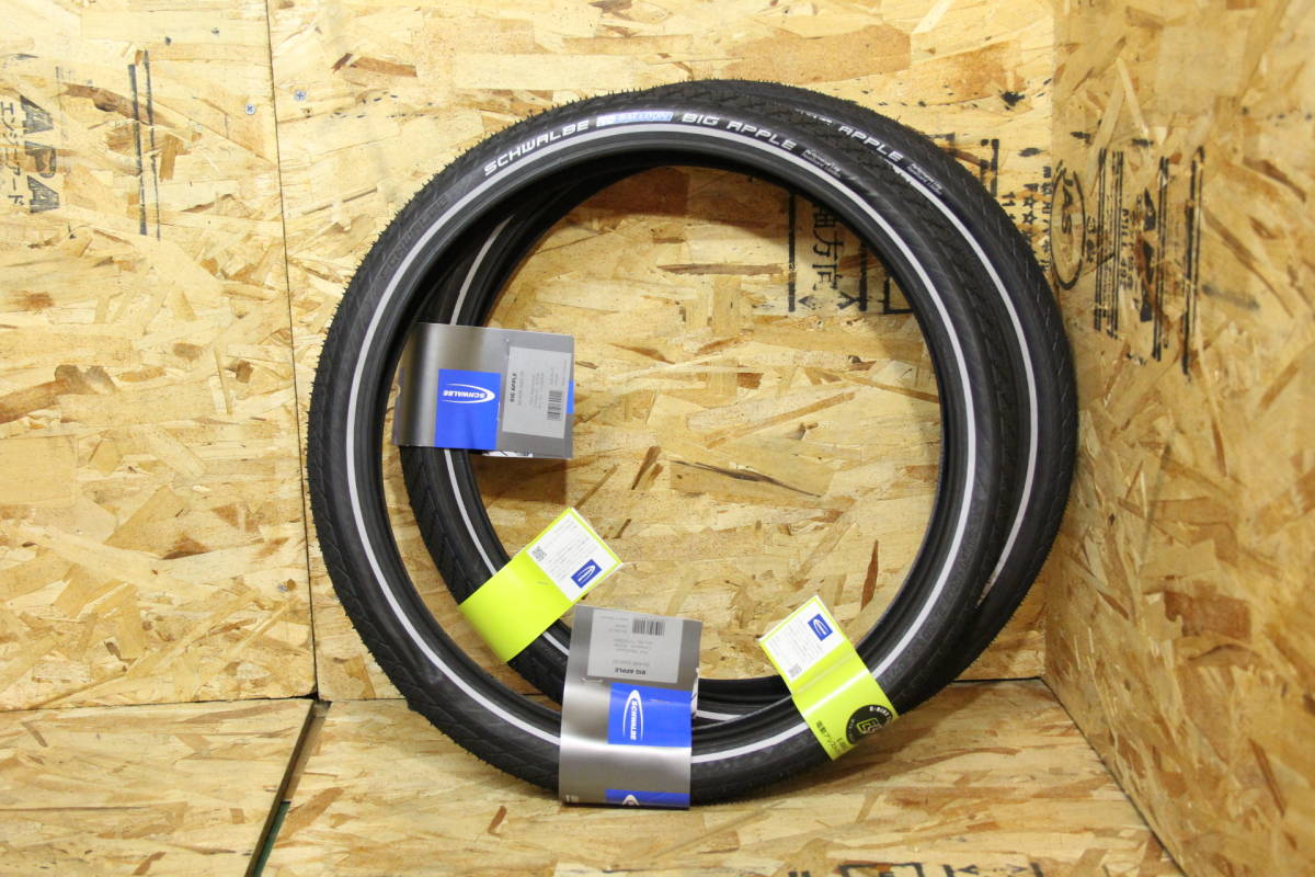 2本売り 自転車 BMX 20インチ タイヤ SCHWALBE BIGAPPLE 20 x 2.00