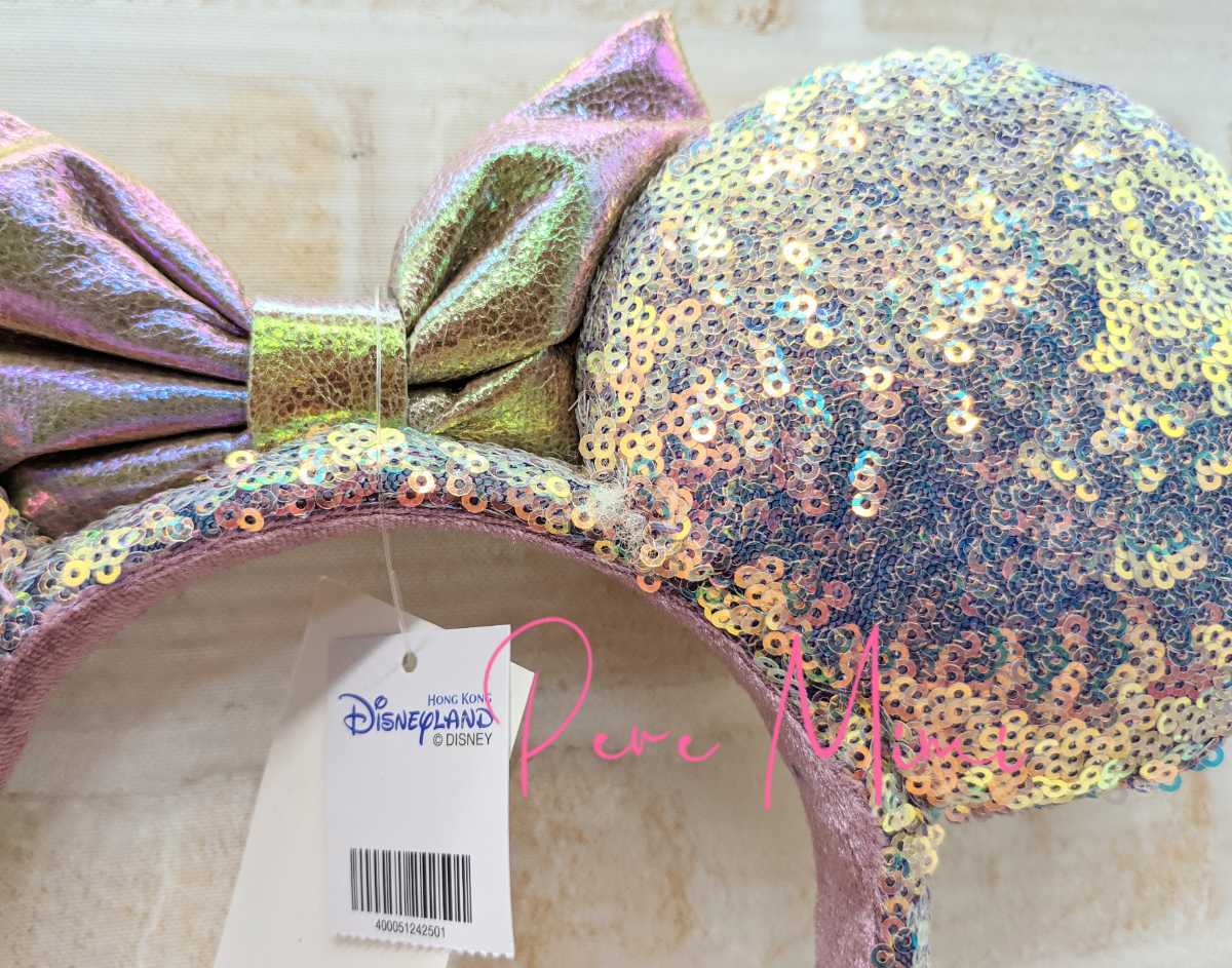 結婚祝い WDW 50周年 スパンコール カチューシャ 海外 ディズニー ミニー 訳あり 正規品 新品未使用 タグつき 海外ディズニー ミニースパンコールカチューシャ