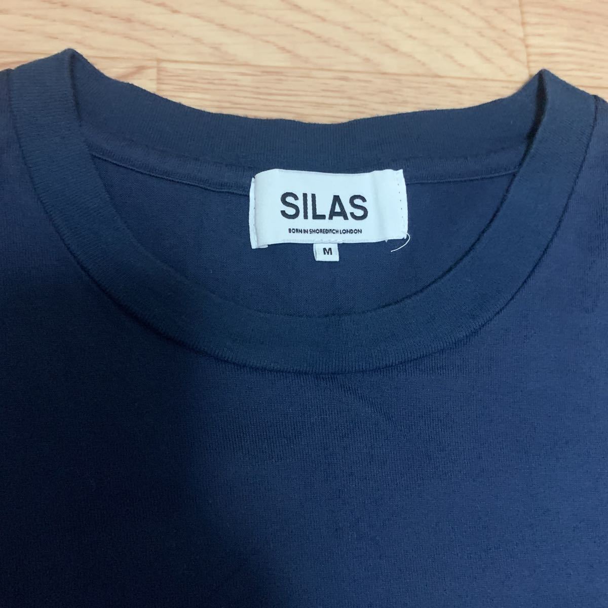 送料無料！SILAS ポケットTシャツ メンズMサイズ　ネイビー　サイラス　_画像2