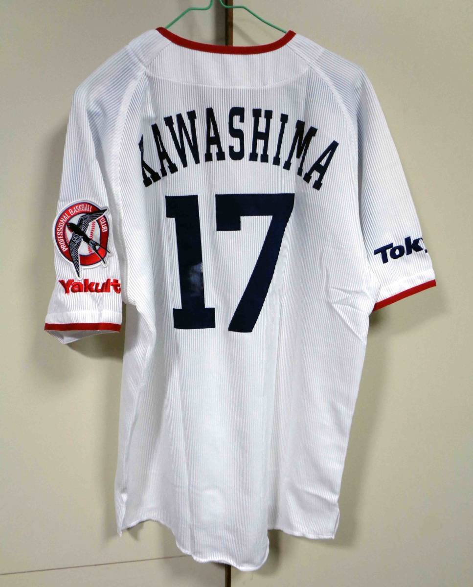DESCENTE デサント 東京ヤクルトスワローズ 川島亮選手 プロモデル ユニフォーム サイズXO YD17YH2006-08東京ヤクルトスワローズ川島亮 #17ユニフォーム