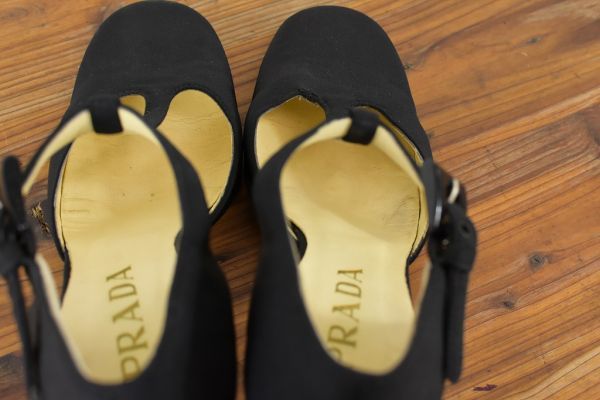 AW A3093 PRADA プラダ Tストラップ ハイヒール シューズ 靴 AW A3093 PRADA プラダ Tストラップ ハイヒール シューズ 靴