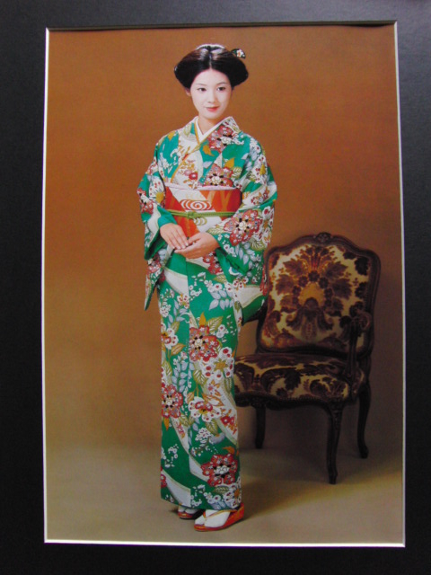  sake . Waka .,[ ultimate rare period thing, Japanese clothes catalog paper. one part ( kimono cloth sample attaching )], new goods amount attaching, free shipping, Showa era woman super movie woman super antique Japanese movie 
