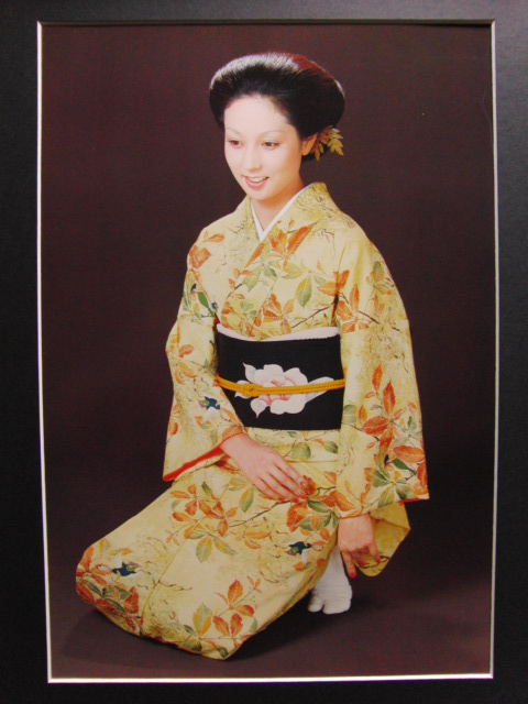  Yamamoto ..,[ ultimate rare period thing, Japanese clothes catalog paper. one part ( kimono cloth sample attaching )], new goods amount attaching, free shipping, Showa era woman super movie woman super antique Japanese movie 